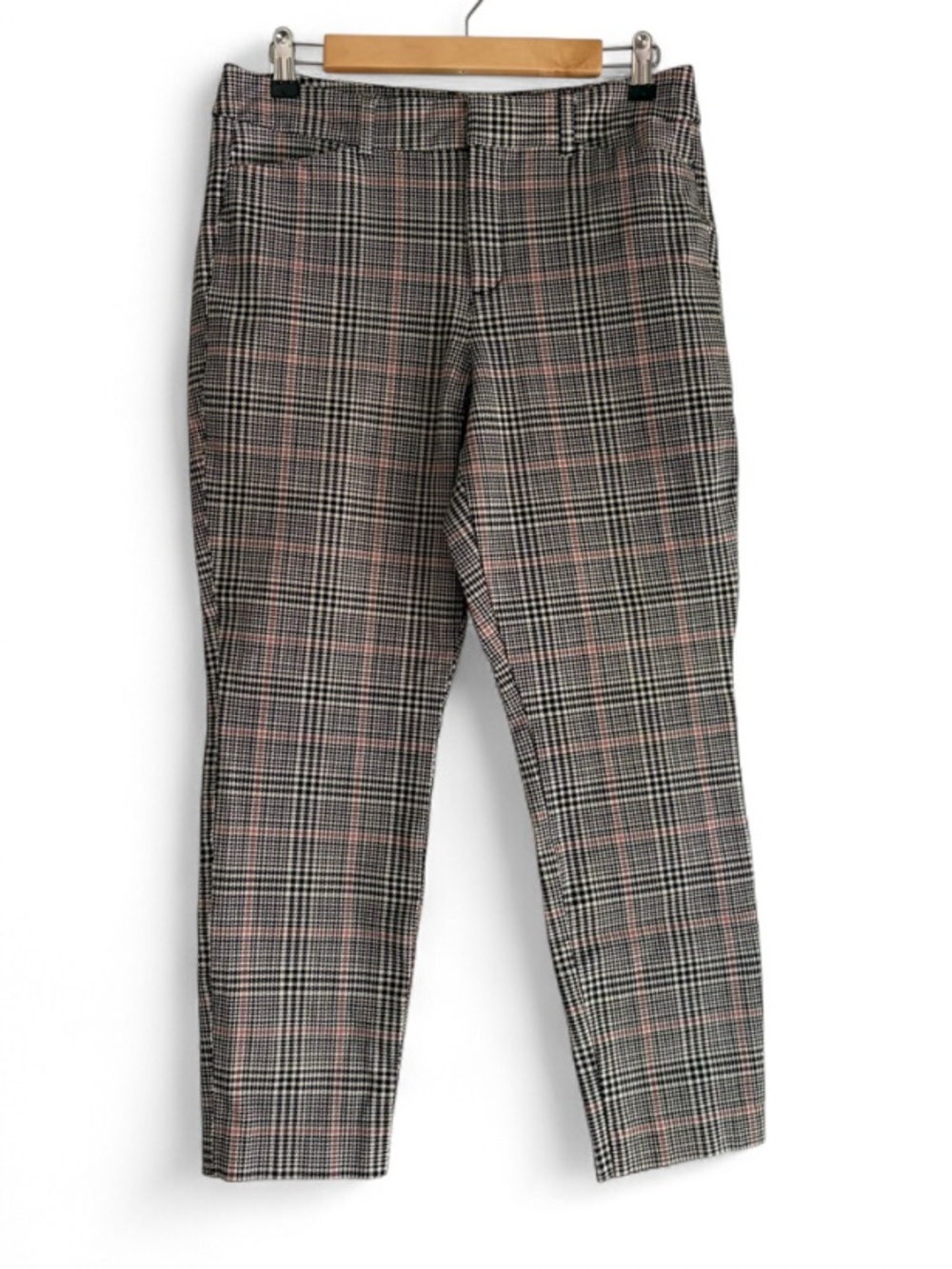Old Navy Houndstooth Plaid High Rise Pixie Ankle Pants Size 10
